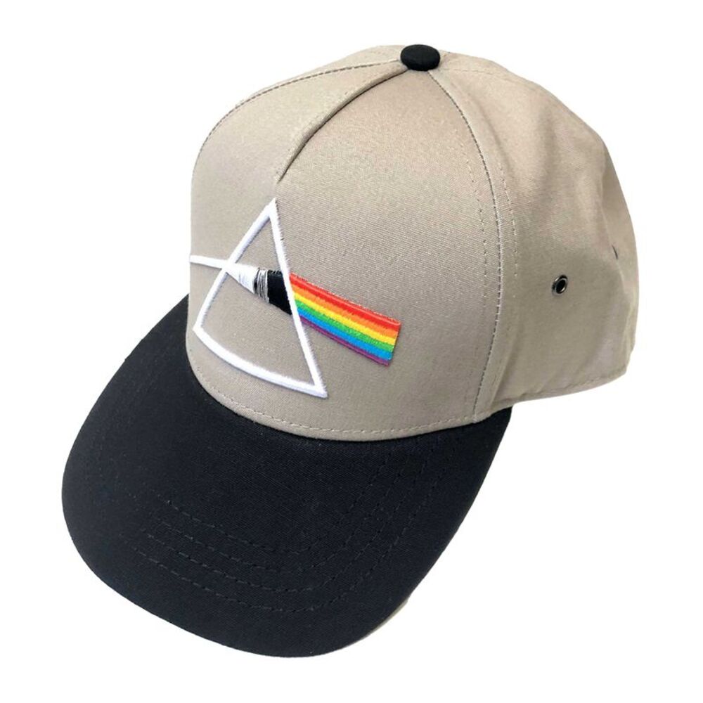 Pink Floyd Unisex Adult Dark Side of the Moon Prism  Cap / Black/Sand